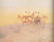 Frederic Remington Evening in the Desert (mk43) oil on canvas